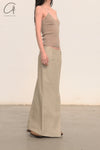 SWAYING/KNIT linen straight skirt SW23AW3B18 linen